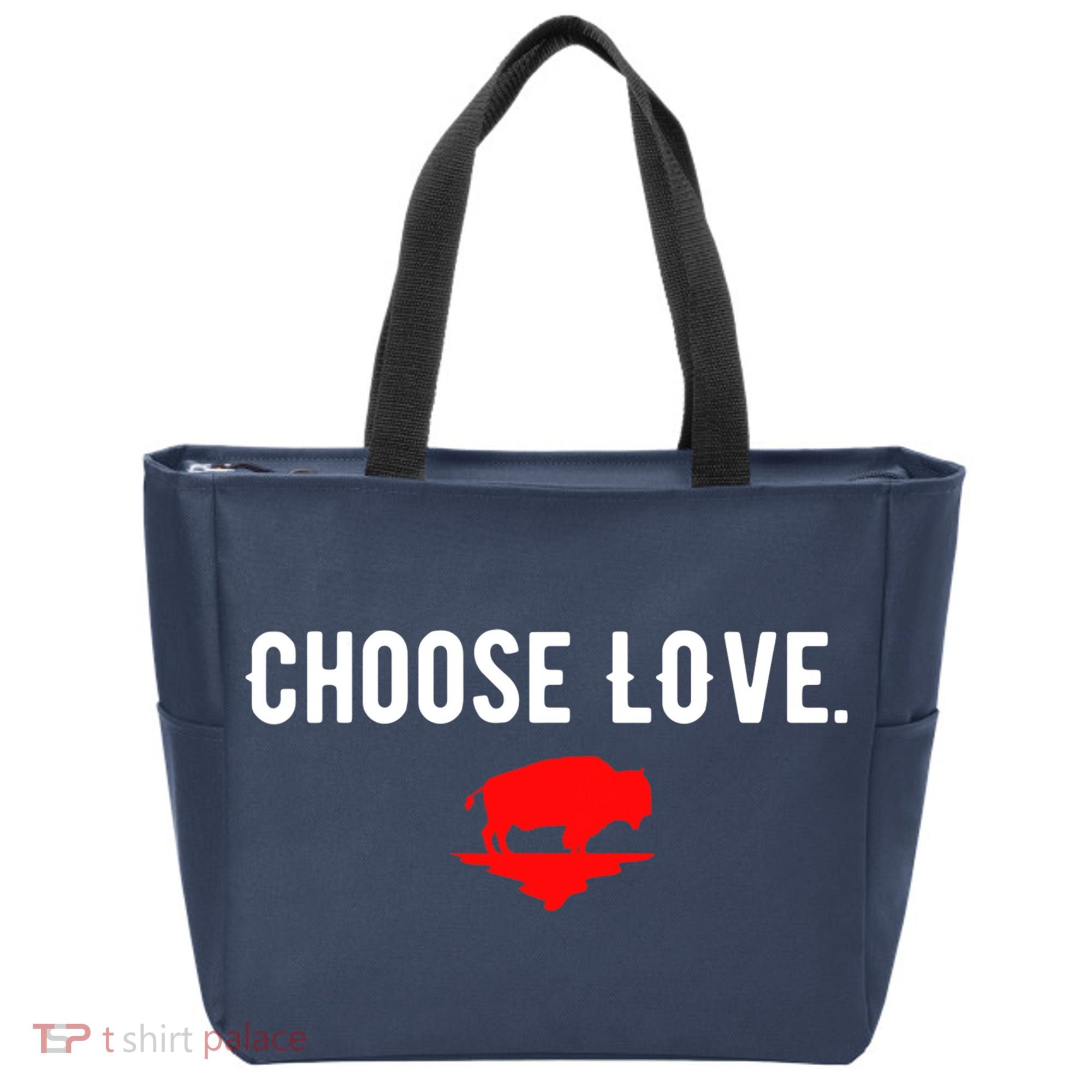 Buffalo Choose Love Choose Love Bills Tote Bag