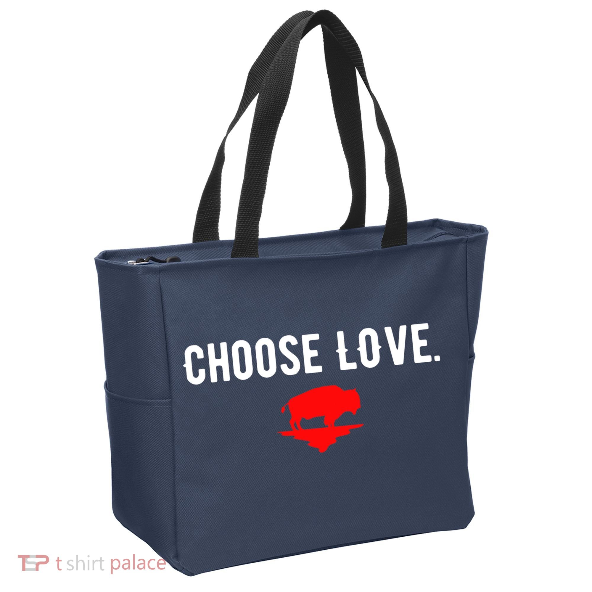 Buffalo Choose Love Choose Love Bills Tote Bag