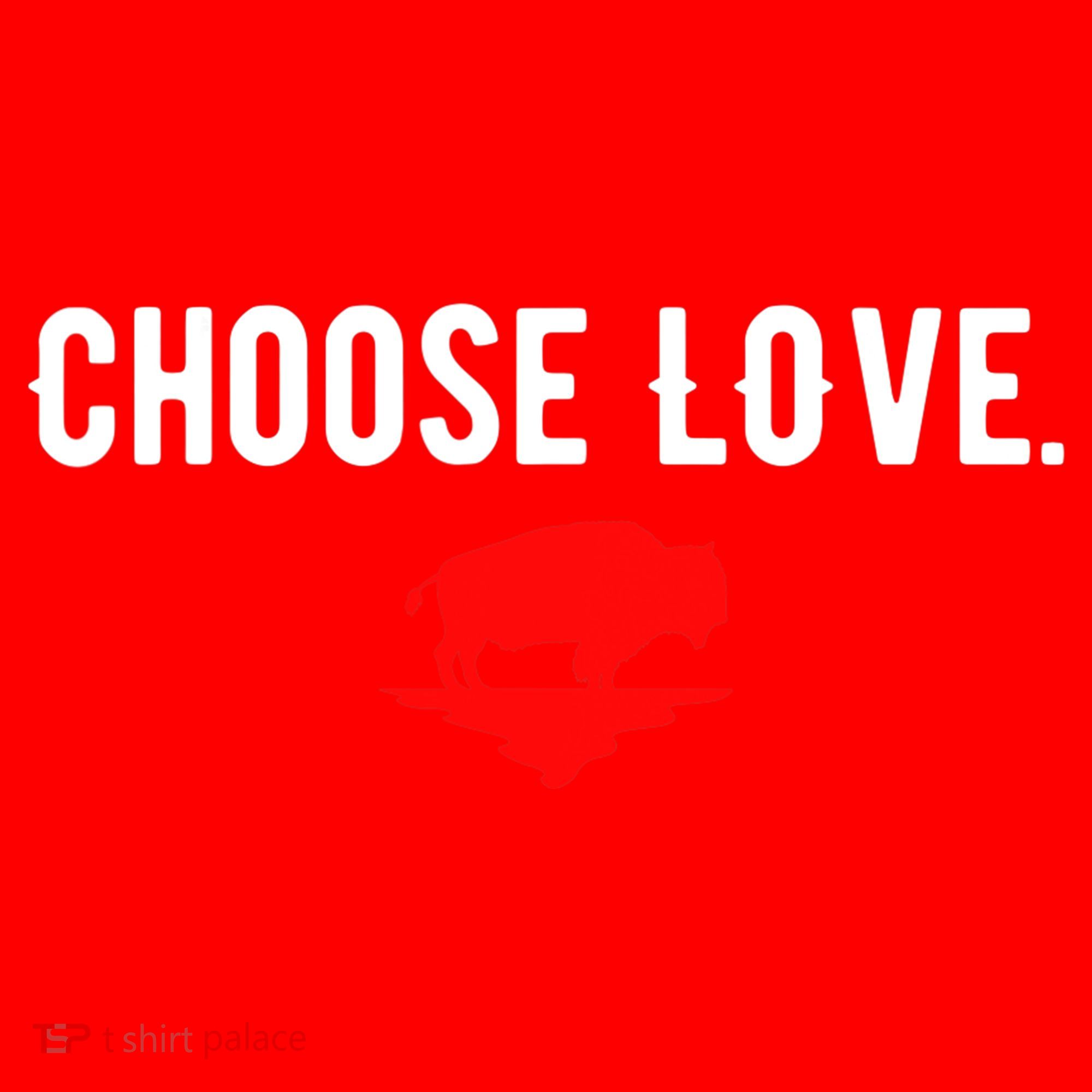 Buffalo Choose Love Choose Love Bills Santa Hat