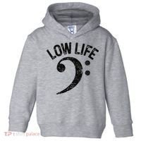 Bass Clef Low Life Music Marching Band Low Brass Bass Note Toddler Hoodie thumb 0