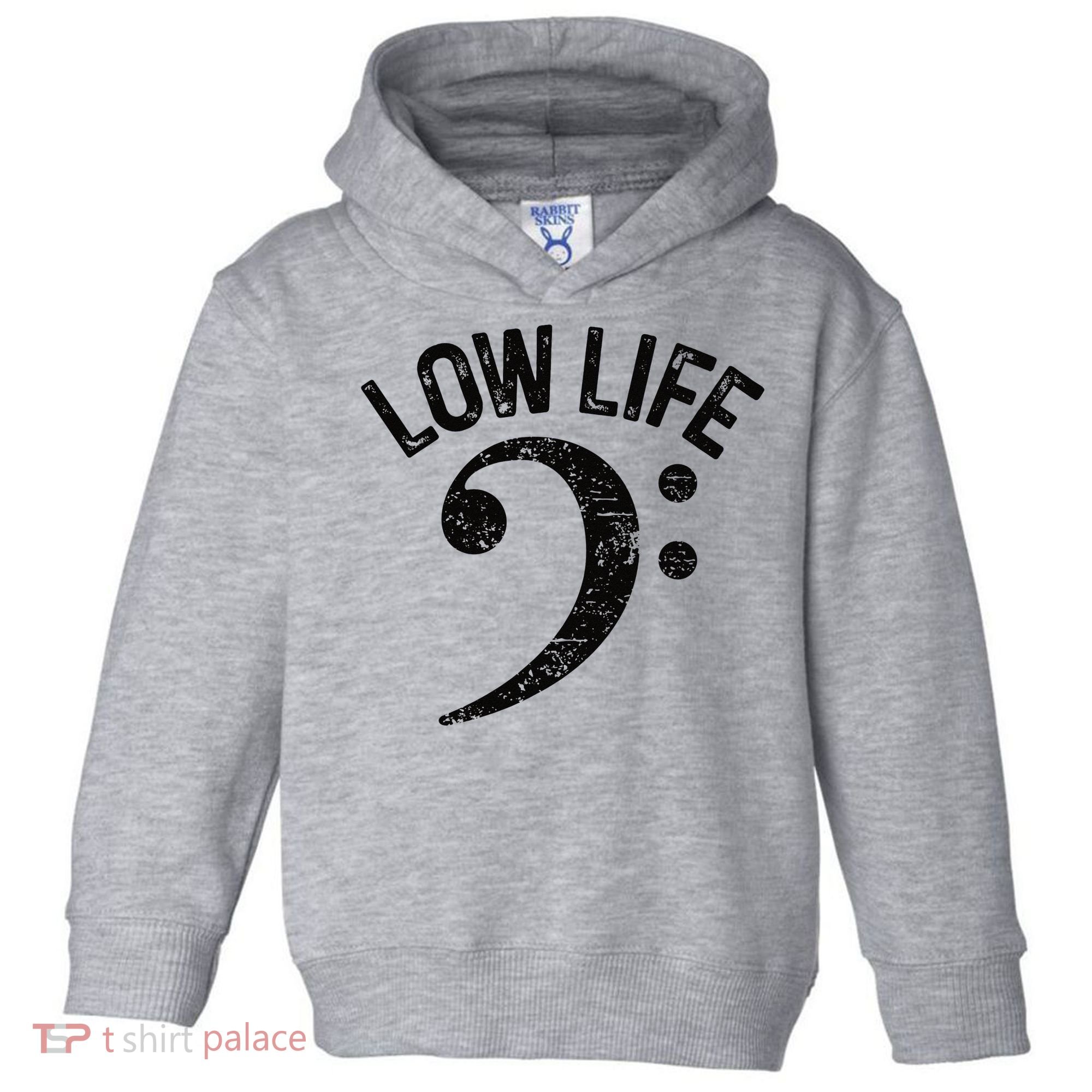 Bass Clef Low Life Music Marching Band Low Brass Bass Note Toddler Hoodie