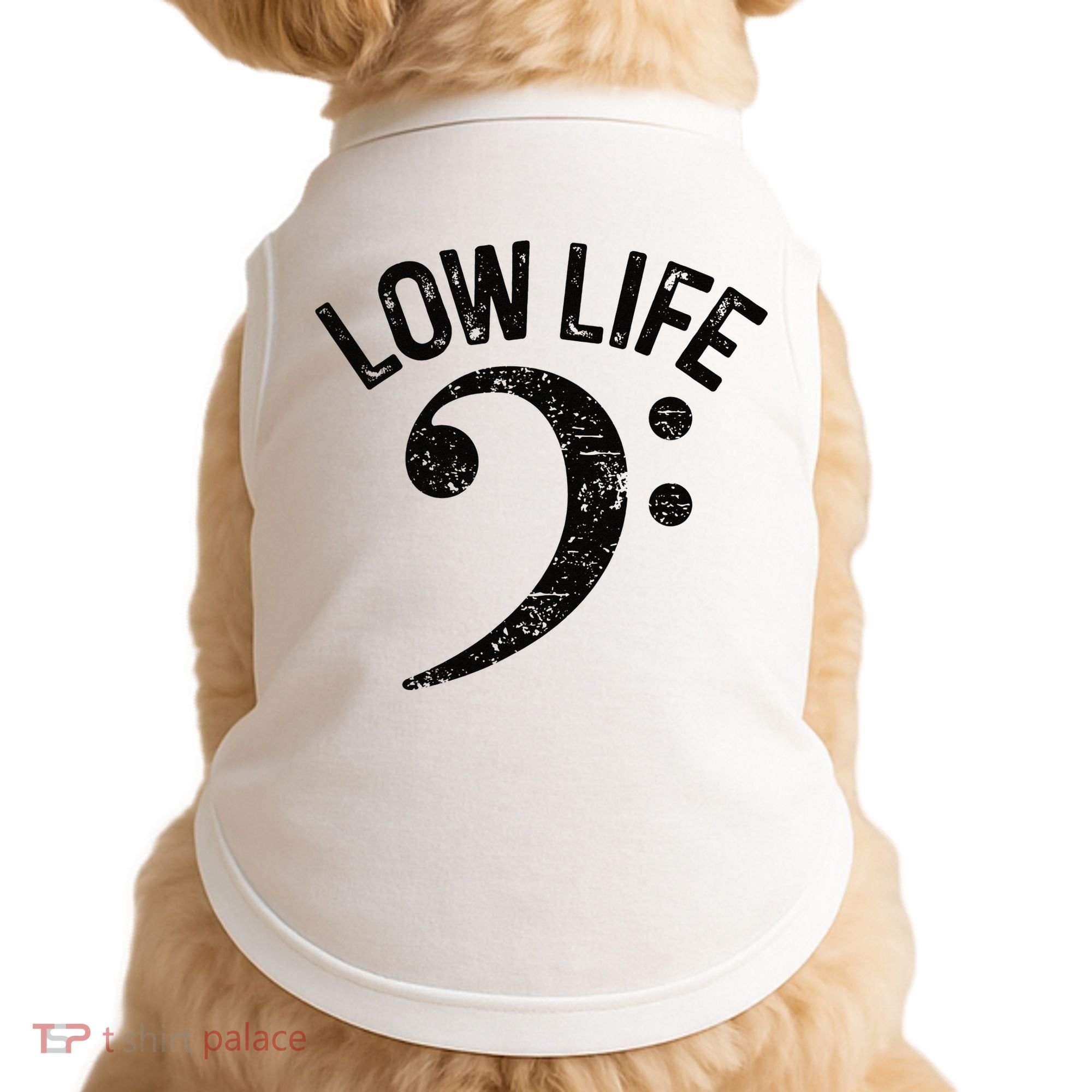 Bass Clef Low Life Music Marching Band Low Brass Bass Note Doggie Tank