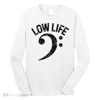 Bass Clef Low Life Music Marching Band Low Brass Bass Note Long Sleeve Shirt thumb 0