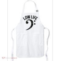 Bass Clef Low Life Music Marching Band Low Brass Bass Note Apron thumb 0