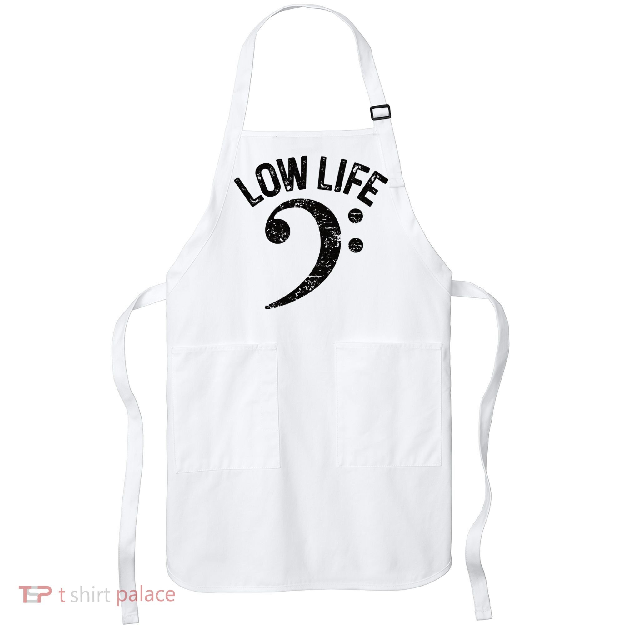 Bass Clef Low Life Music Marching Band Low Brass Bass Note Apron