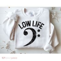 Bass Clef Low Life Music Marching Band Low Brass Bass Note Sweatshirt thumb 2