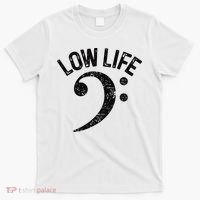 Bass Clef Low Life Music Marching Band Low Brass Bass Note T-Shirt thumb 0