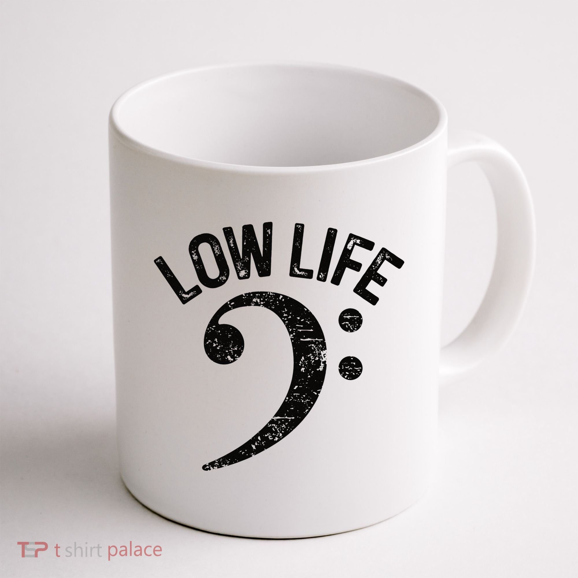 Bass Clef Low Life Music Marching Band Low Brass Bass Note Coffee Mug