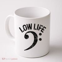 Bass Clef Low Life Music Marching Band Low Brass Bass Note Coffee Mug thumb 0