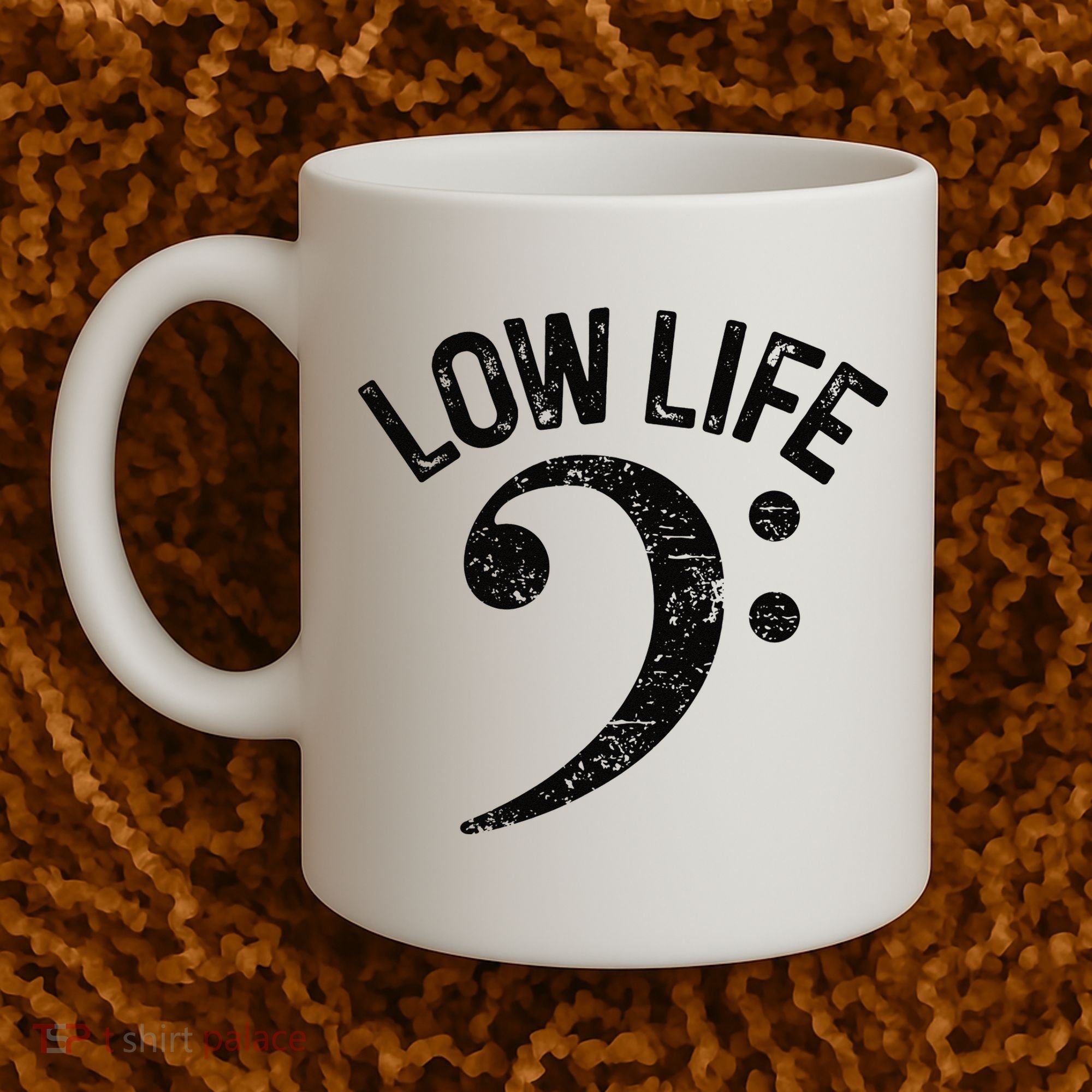 Bass Clef Low Life Music Marching Band Low Brass Bass Note Coffee Mug