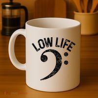 Bass Clef Low Life Music Marching Band Low Brass Bass Note Coffee Mug thumb 4