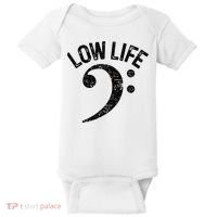 Bass Clef Low Life Music Marching Band Low Brass Bass Note Baby Bodysuit thumb 0