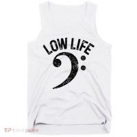 Bass Clef Low Life Music Marching Band Low Brass Bass Note Tank Top thumb 0