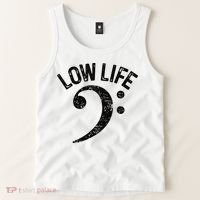 Bass Clef Low Life Music Marching Band Low Brass Bass Note Tank Top thumb 2