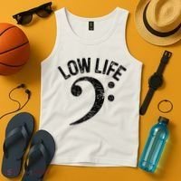 Bass Clef Low Life Music Marching Band Low Brass Bass Note Tank Top thumb 4