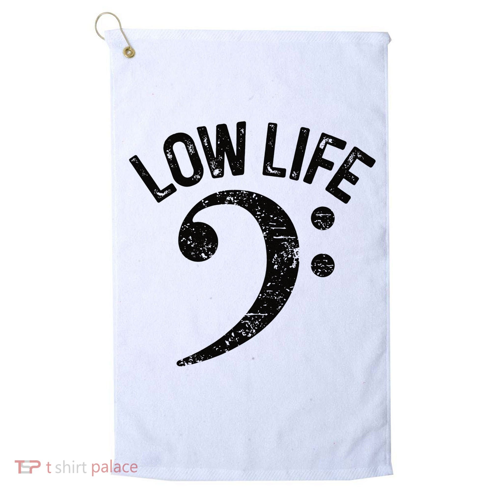 Bass Clef Low Life Music Marching Band Low Brass Bass Note Golf Towel