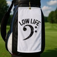 Bass Clef Low Life Music Marching Band Low Brass Bass Note Golf Towel thumb 2