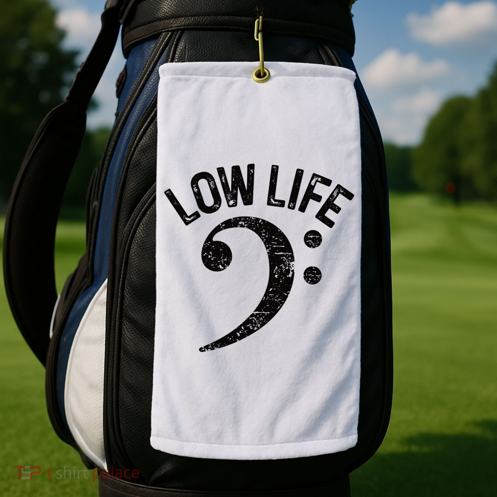 Bass Clef Low Life Music Marching Band Low Brass Bass Note Golf Towel