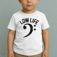 Bass Clef Low Life Music Marching Band Low Brass Bass Note Toddler T-Shirt thumb 2