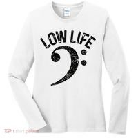 Bass Clef Low Life Music Marching Band Low Brass Bass Note Women's Long Sleeve Shirt thumb 0