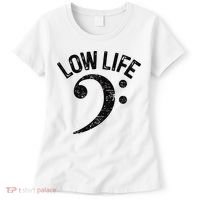 Bass Clef Low Life Music Marching Band Low Brass Bass Note Women's T-Shirt thumb 0