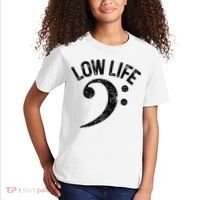 Bass Clef Low Life Music Marching Band Low Brass Bass Note Kids T-Shirt thumb 2