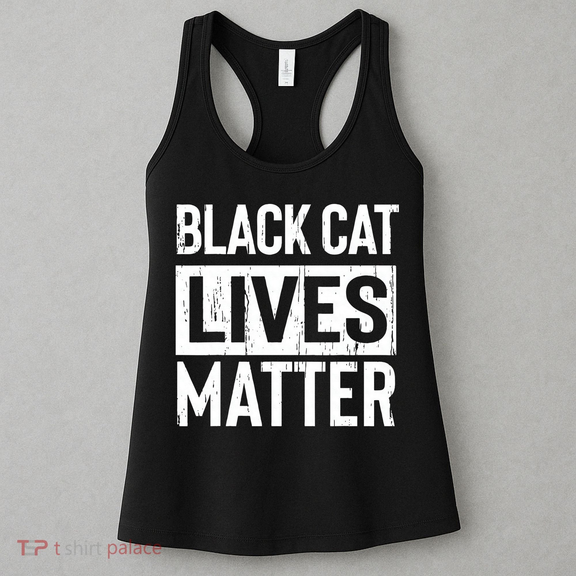 Black Cat Lives Matter Funny Gift Women's Tank Top