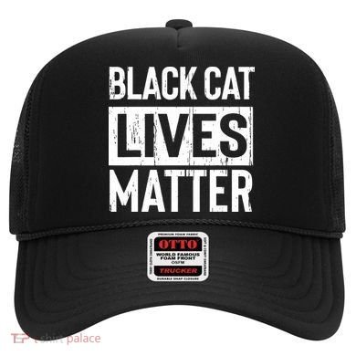 Black Cat Lives Matter Funny Gift Hat
