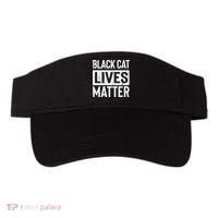 Black Cat Lives Matter Funny Gift Visor thumb 0