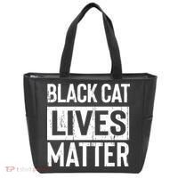Black Cat Lives Matter Funny Gift Tote Bag thumb 0