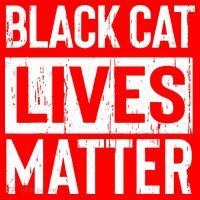 Black Cat Lives Matter Funny Gift Santa Hat thumb 1