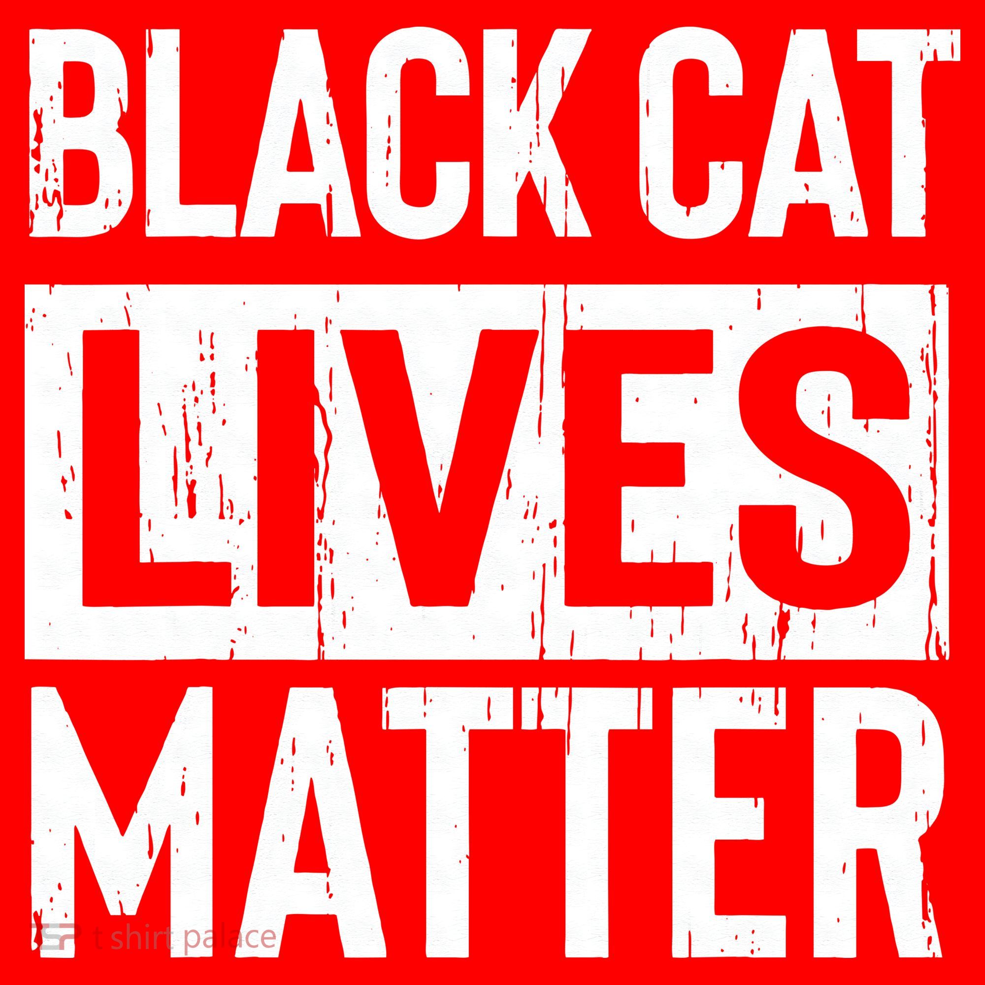 Black Cat Lives Matter Funny Gift Santa Hat