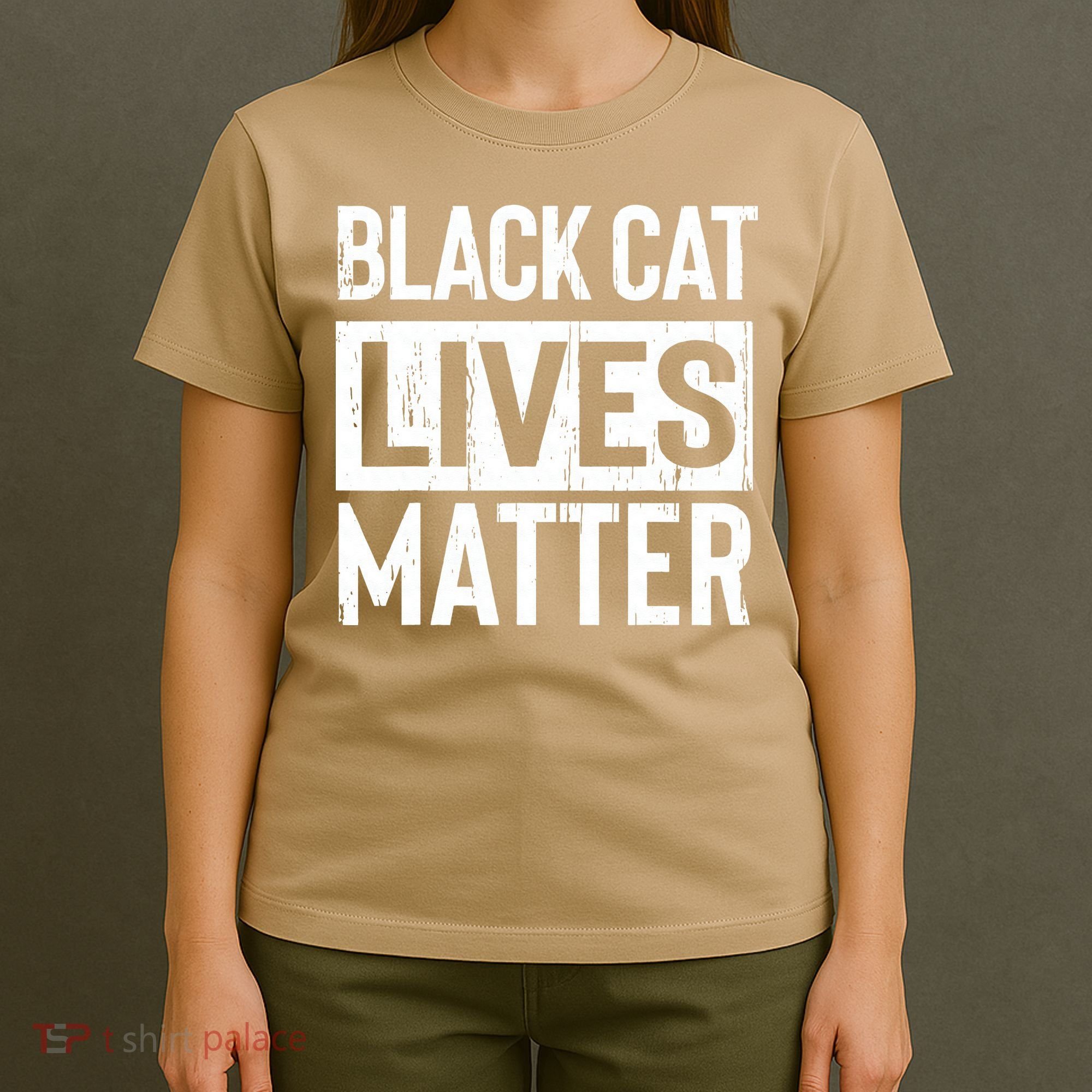 Black Cat Lives Matter Funny Gift T-Shirt