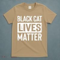 Black Cat Lives Matter Funny Gift T-Shirt thumb 5