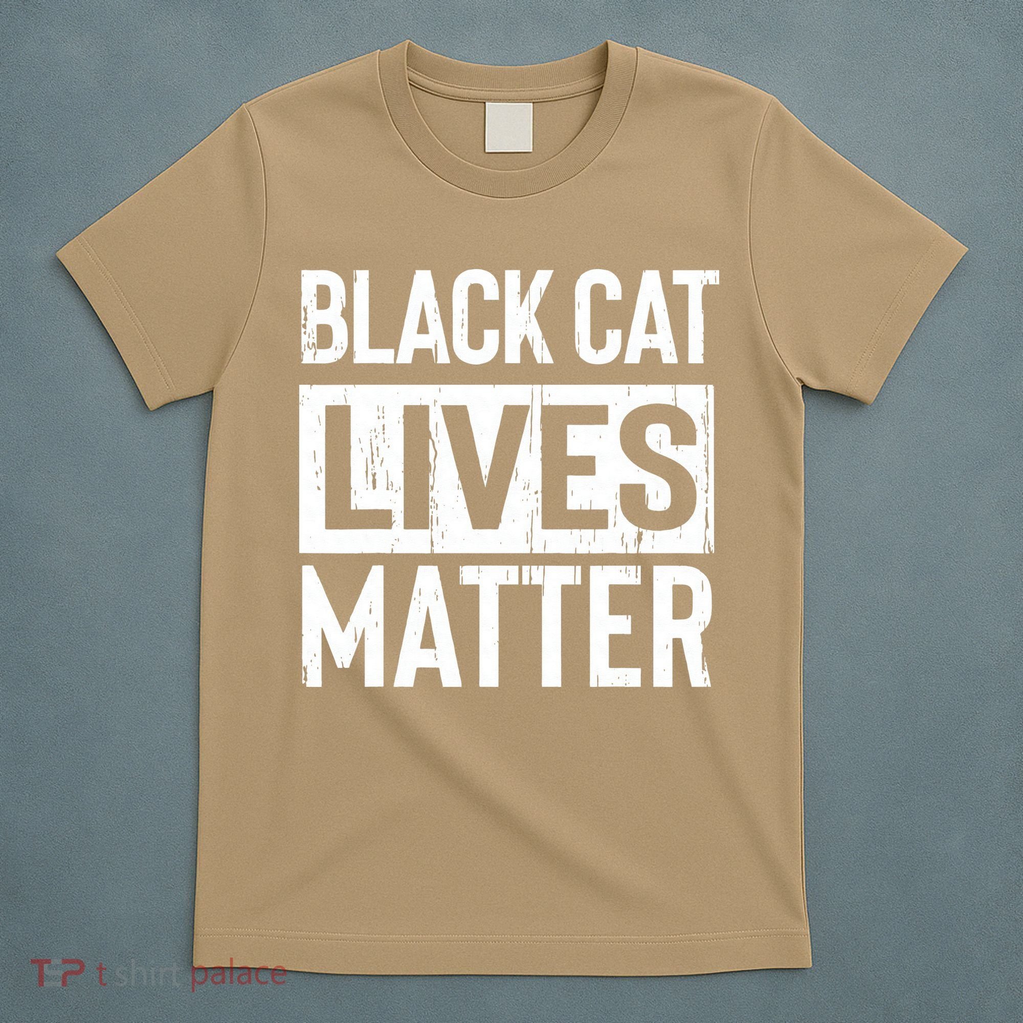 Black Cat Lives Matter Funny Gift T-Shirt