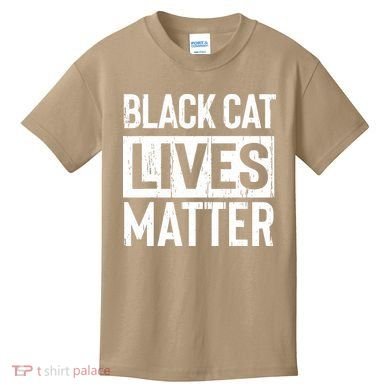 Black Cat Lives Matter Funny Gift Kids T-Shirt