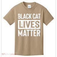 Black Cat Lives Matter Funny Gift Kids T-Shirt thumb 0