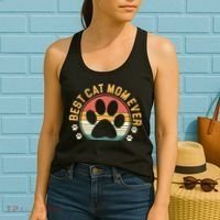 Best Cat Mom Ever Retro Sunset Women's Tank Top thumb 2