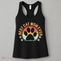 Best Cat Mom Ever Retro Sunset Women's Tank Top thumb 3