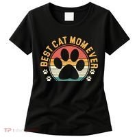 Best Cat Mom Ever Retro Sunset Women's T-Shirt thumb 0
