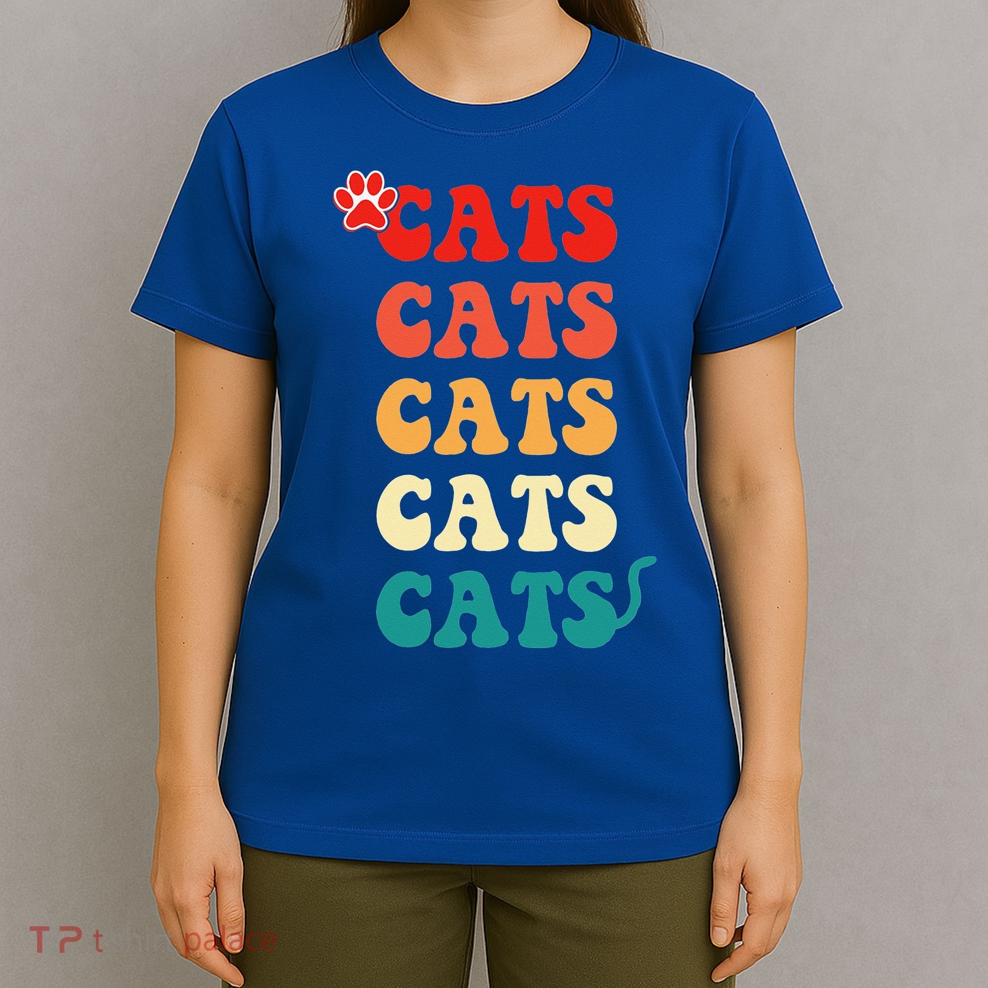 Best Cat Mom Ever Vintage Retro Cat Mommy Cat Mother T-Shirt