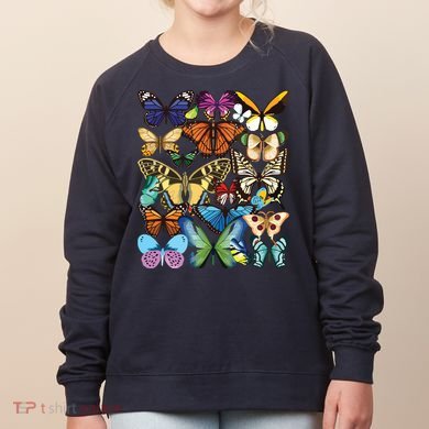Butterfly Collection Monarch Butterfly Lover Butterflies Women's Sweatshirt