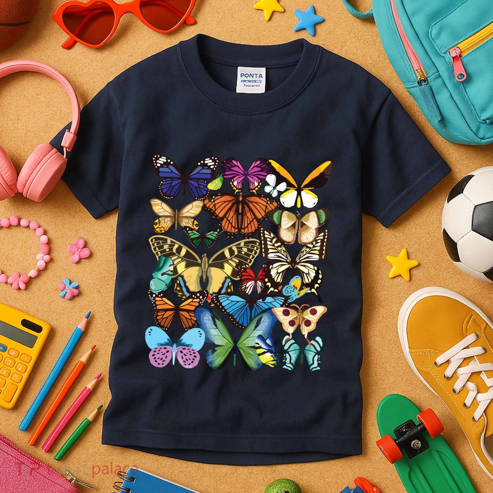 Butterfly Collection Monarch Butterfly Lover Butterflies Kids T-Shirt