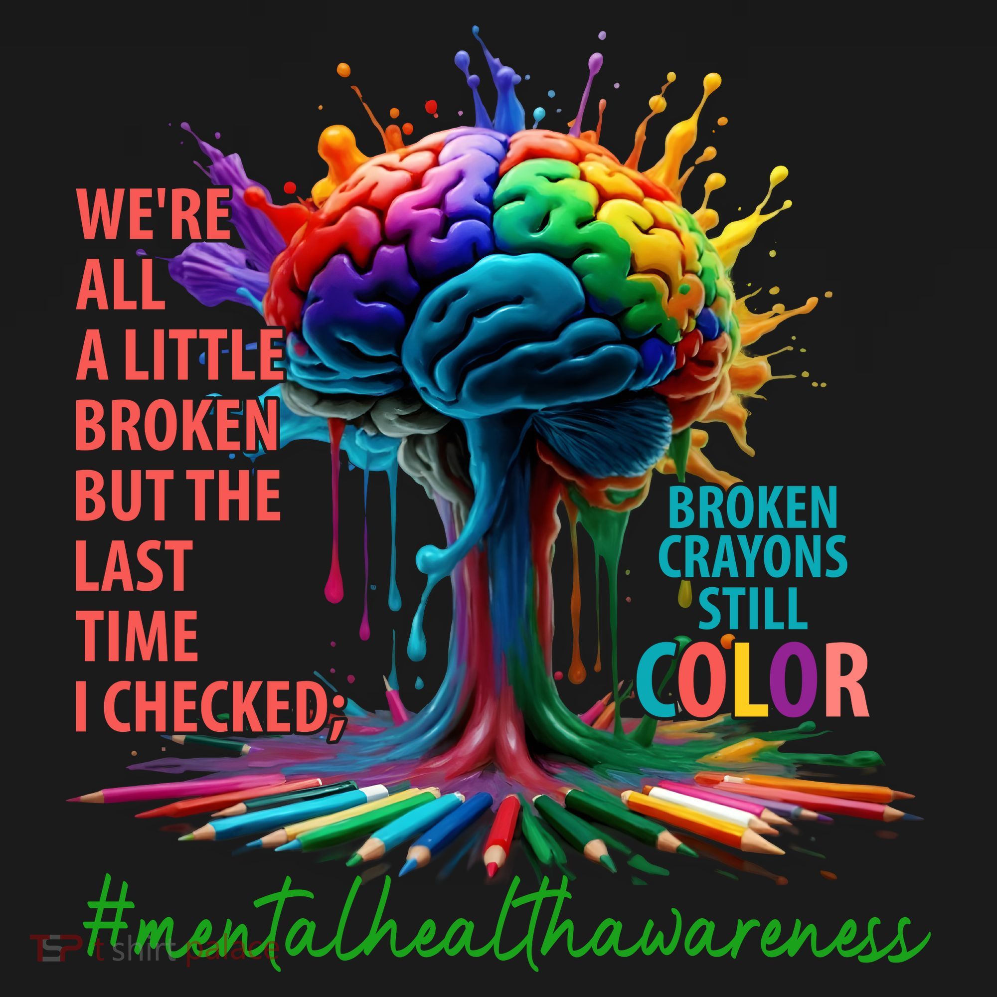 Broken Crayons Mental Health Pajama Set