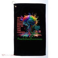 Broken Crayons Mental Health Golf Towel thumb 0