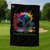Broken Crayons Mental Health Golf Towel thumb 1