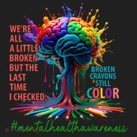 Broken Crayons Mental Health Golf Towel thumb 3