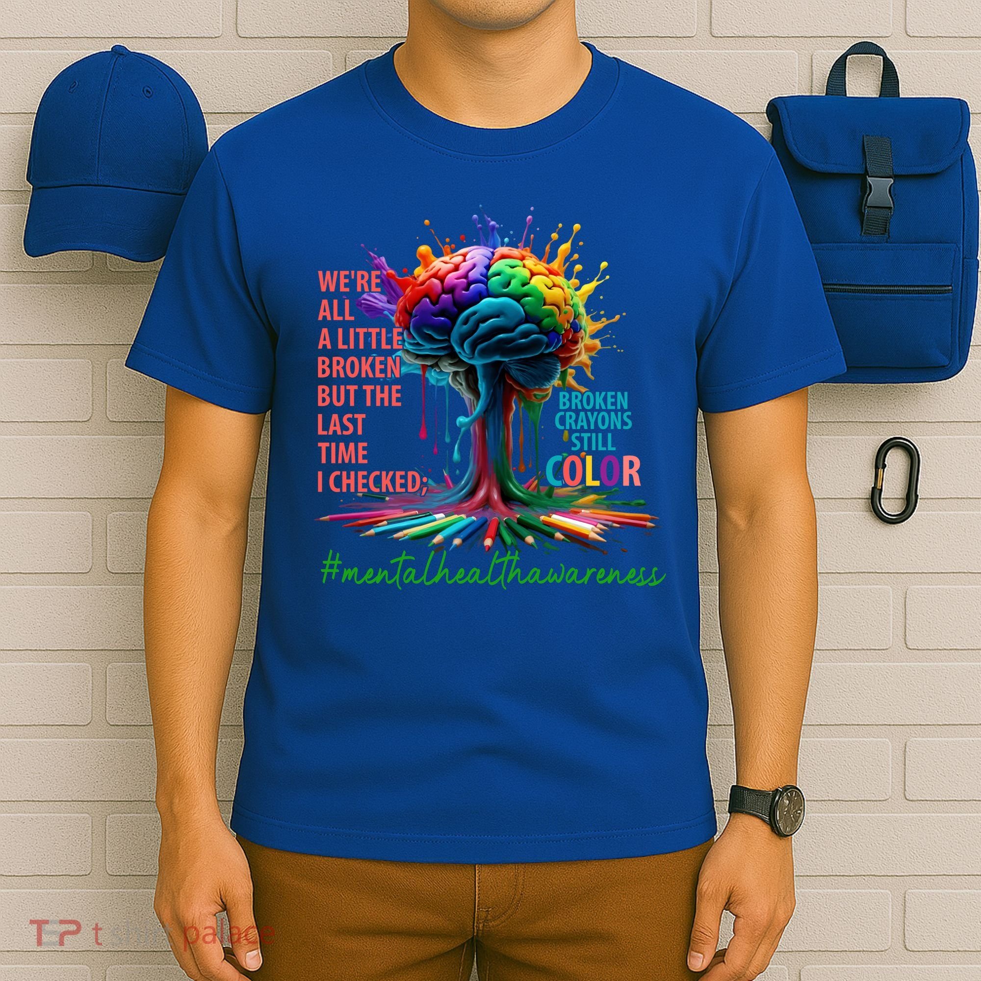 Broken Crayons Mental Health T-Shirt