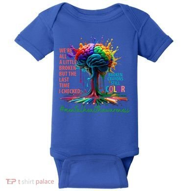 Broken Crayons Mental Health Baby Bodysuit