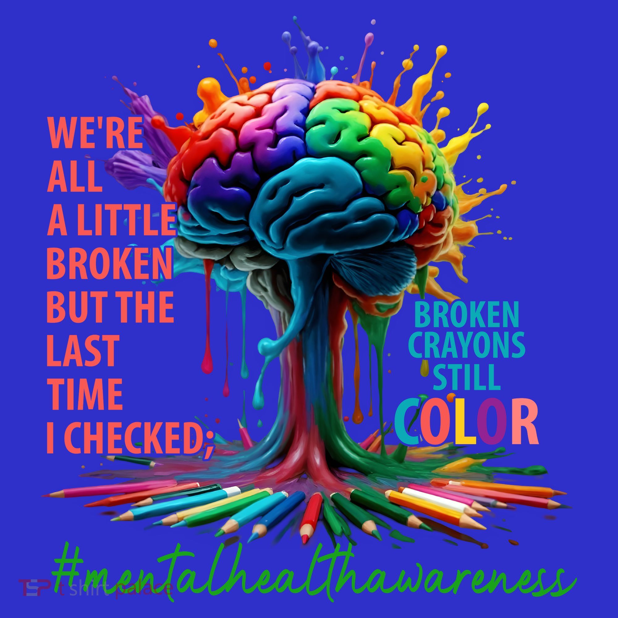 Broken Crayons Mental Health Kids Hoodie